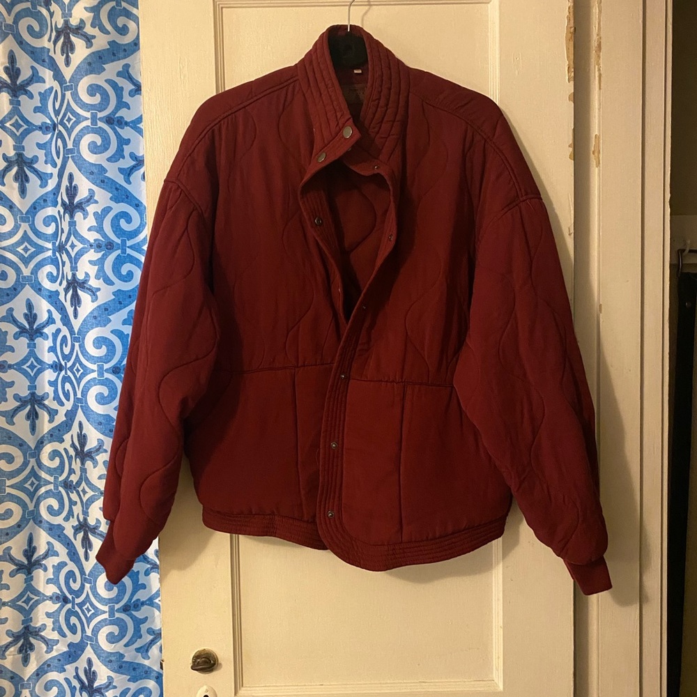Blank NYC Burgundy Quilted Jacket